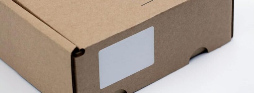 brown cardboard box on white table